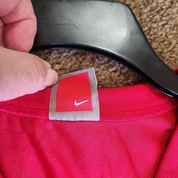 VTG Mens Nike Jersery Ohio State Buckeyes Red Mesh Football Size L Korea #1 - Picture 6 of 12